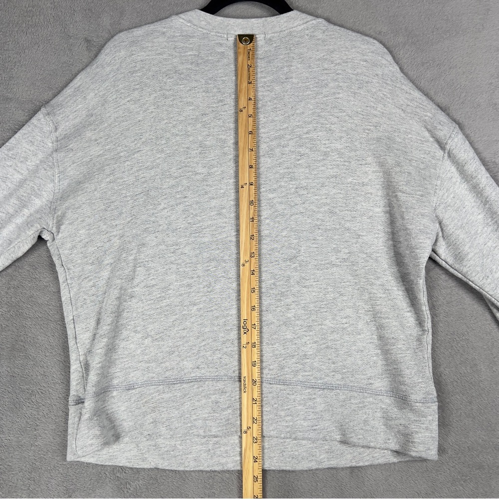 Perfectwhitetee Tyler French Terry Sweatshirt Women's Small Heather Gray Relaxed - Picture 12 of 12